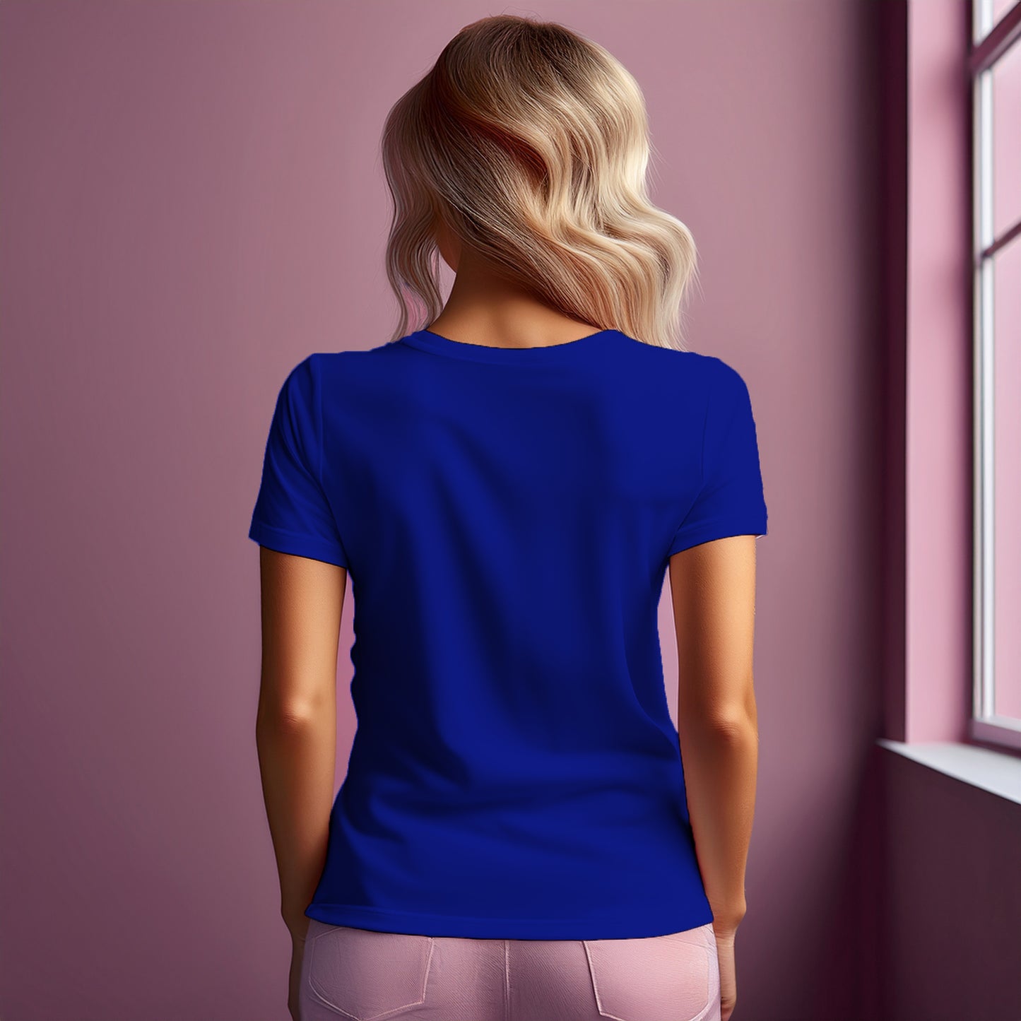 66 Number Women T-Shirt (Royal Blue)