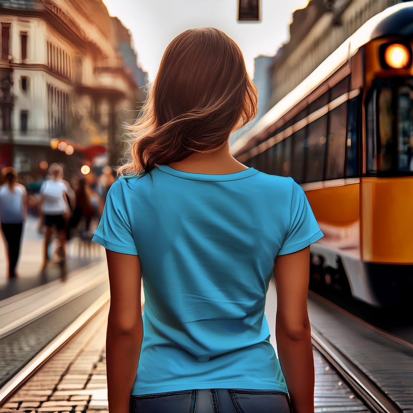 1803 Year Women T-Shirt (Sky Blue)